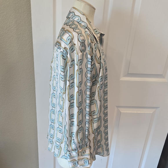 Zara‎ Multicolor Patterned Blouse-Large.   z15 - Picture 8 of 10